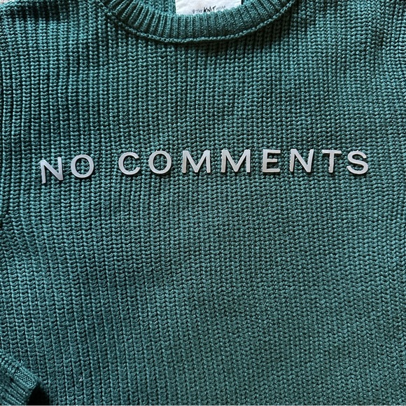 Zara boys size 8 shaker knit crew new raised print sweater - Picture 4 of 5